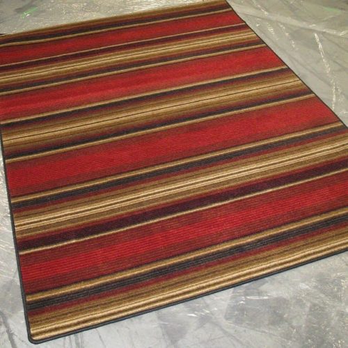 santa fe stripe rug scene