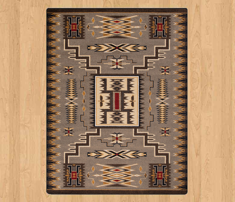 Storm Catcher Chestnut Southwest Ranch Country Rustic Lodge Rug 2'1" x 7'8"