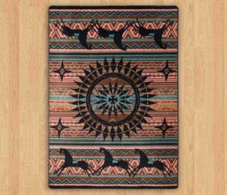 ghost rider turquoise rug