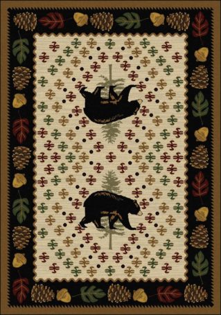Patchwork Bear Natural rug