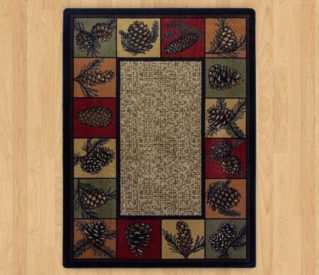 kindred cones rustic rug