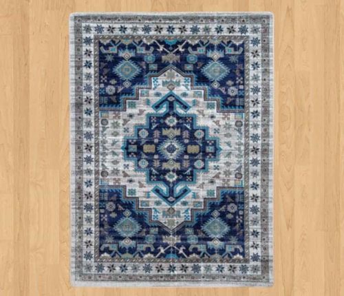persian version dusk blue rug