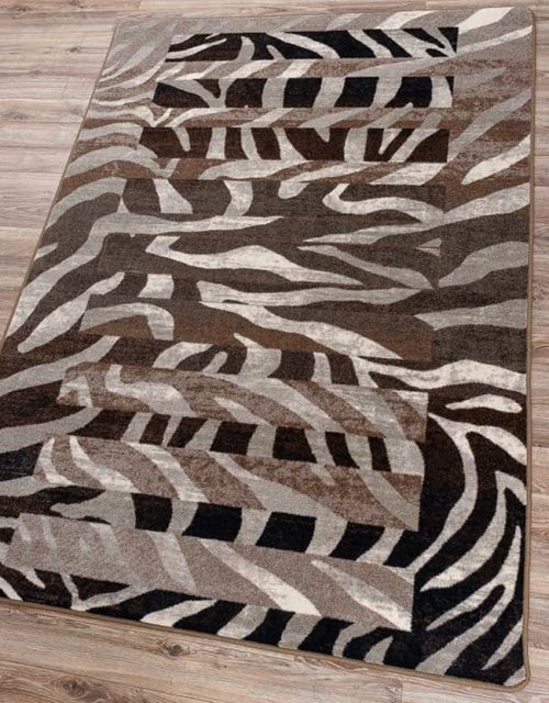 levels zebra rug angled