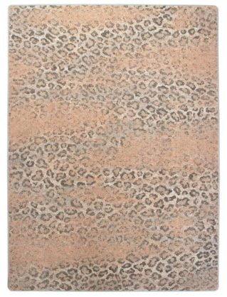 sniw leopard distressed blush rug