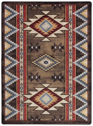 bow strings brown rug