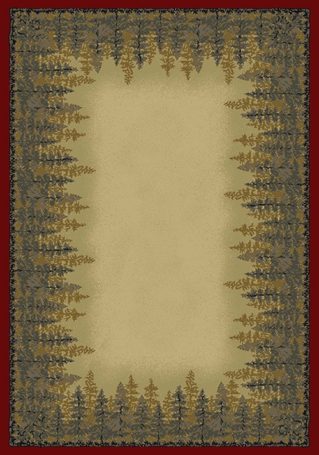 Pine Grove Burgundy rug