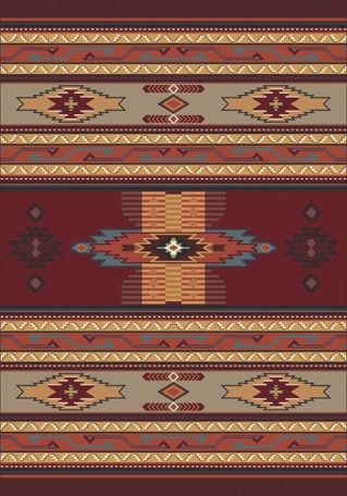 Phoenix Burgundy skyhawk rug