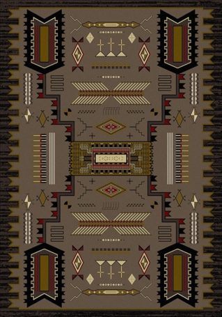 Intricate Storm Chestnut skyhawk rug
