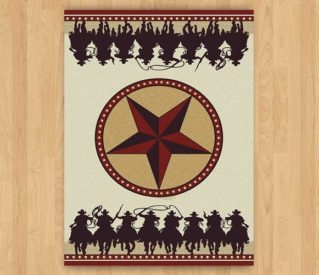 sheriff's posse natural rug