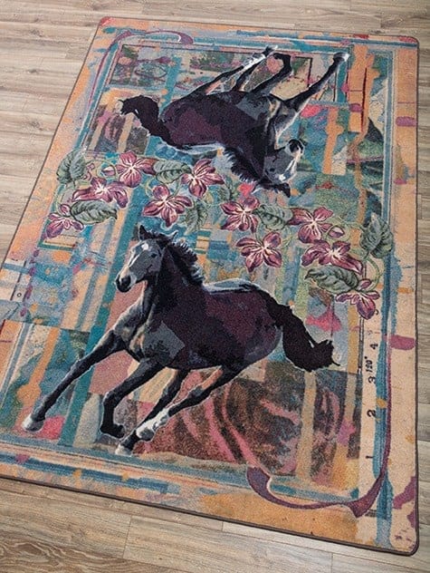 Ruiz Purple Horse rug
