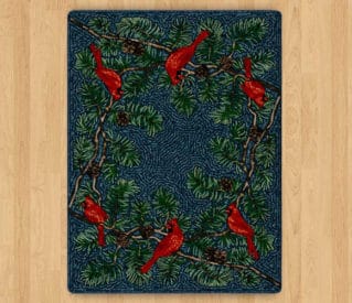 cardinals navy rug