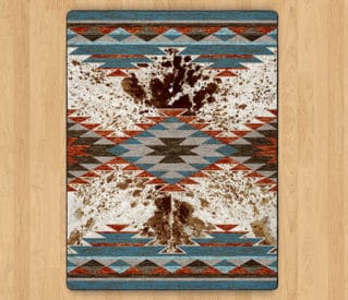 Nova Cowhide Rancher rug