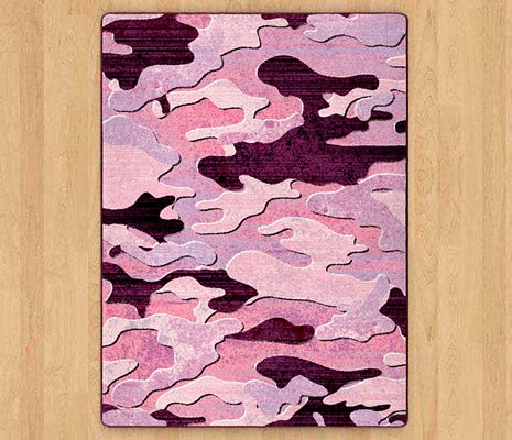 Camo Distressed Pink rug