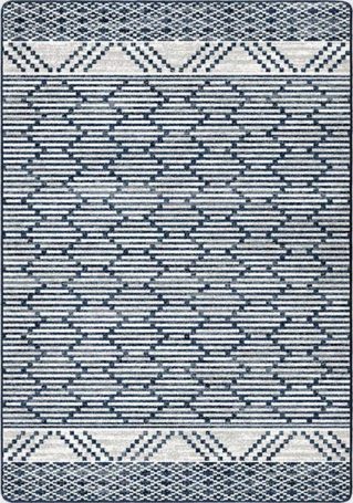 patterned stripe fresh blue rug