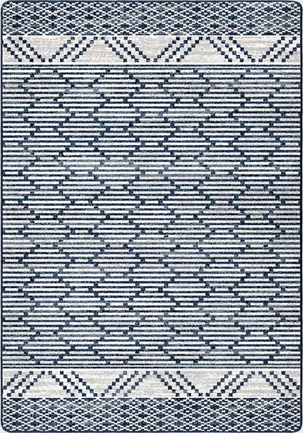 Patterned Stripe Fresh Blue 5x8 1