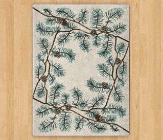 Pine Bough Border Vanilla rug