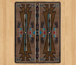 Horse Thieves Turquoise Rug