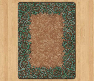 Top Grain Tooled Turquoise