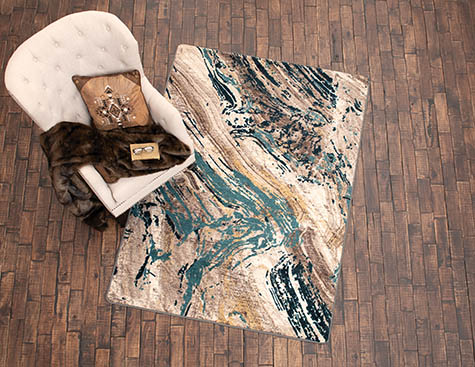timberland turquoise rug collection