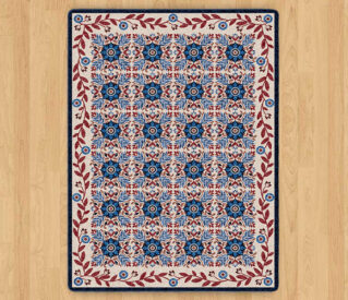 United Quilt Antique Red White & Blue rug