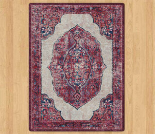 santa clara chili wooden background rug 8x11
