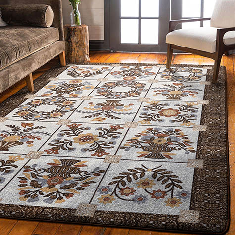 Inspired Quilt Brown Rug