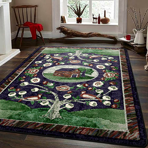 Home Sewn Midnight Living Area Rug